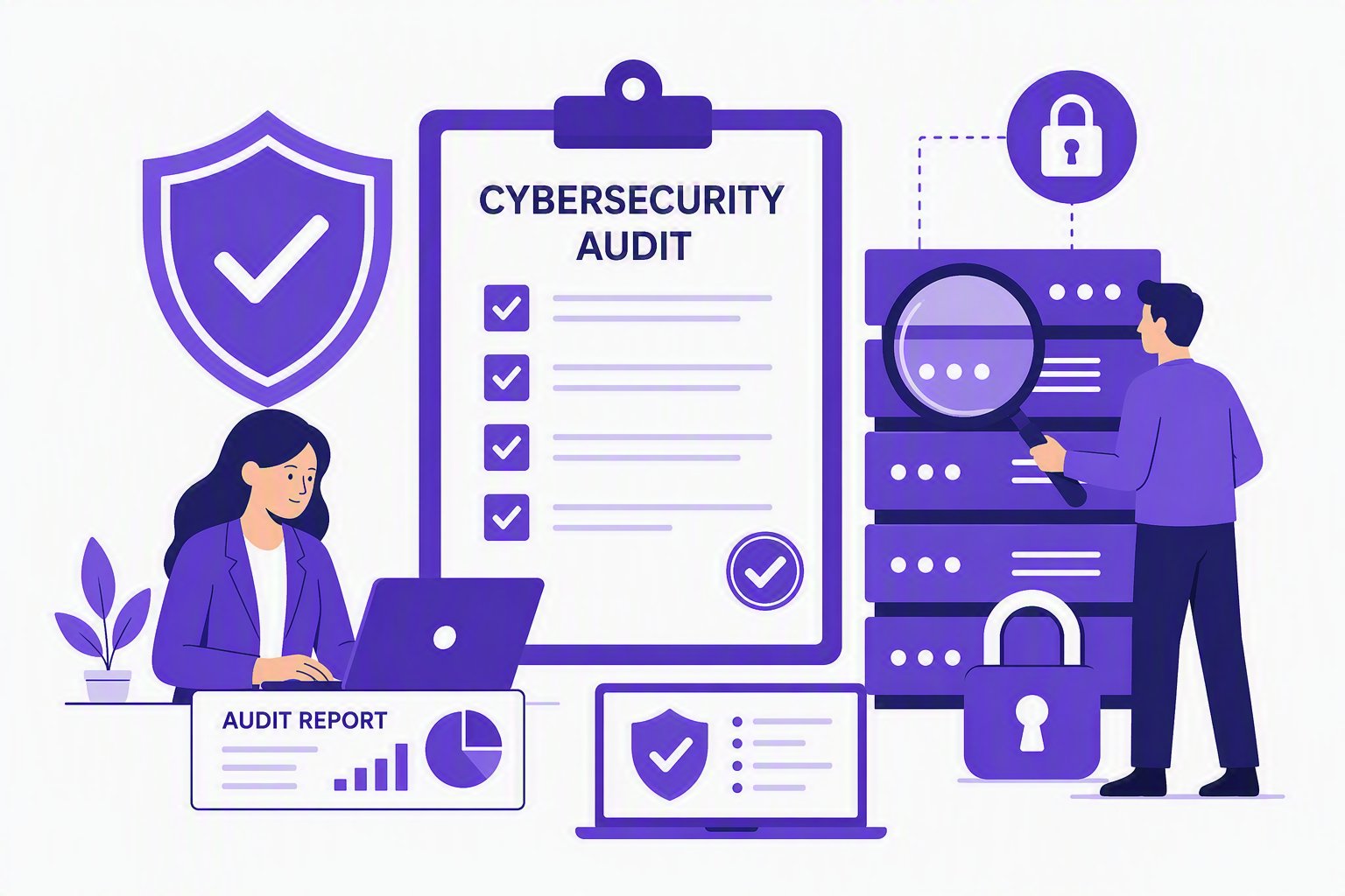 Illustration audit de sécurité informatique