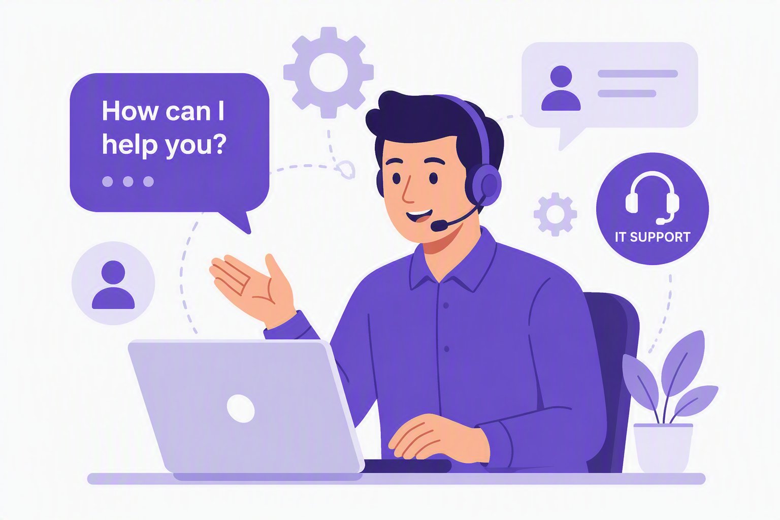 Illustration support informatique